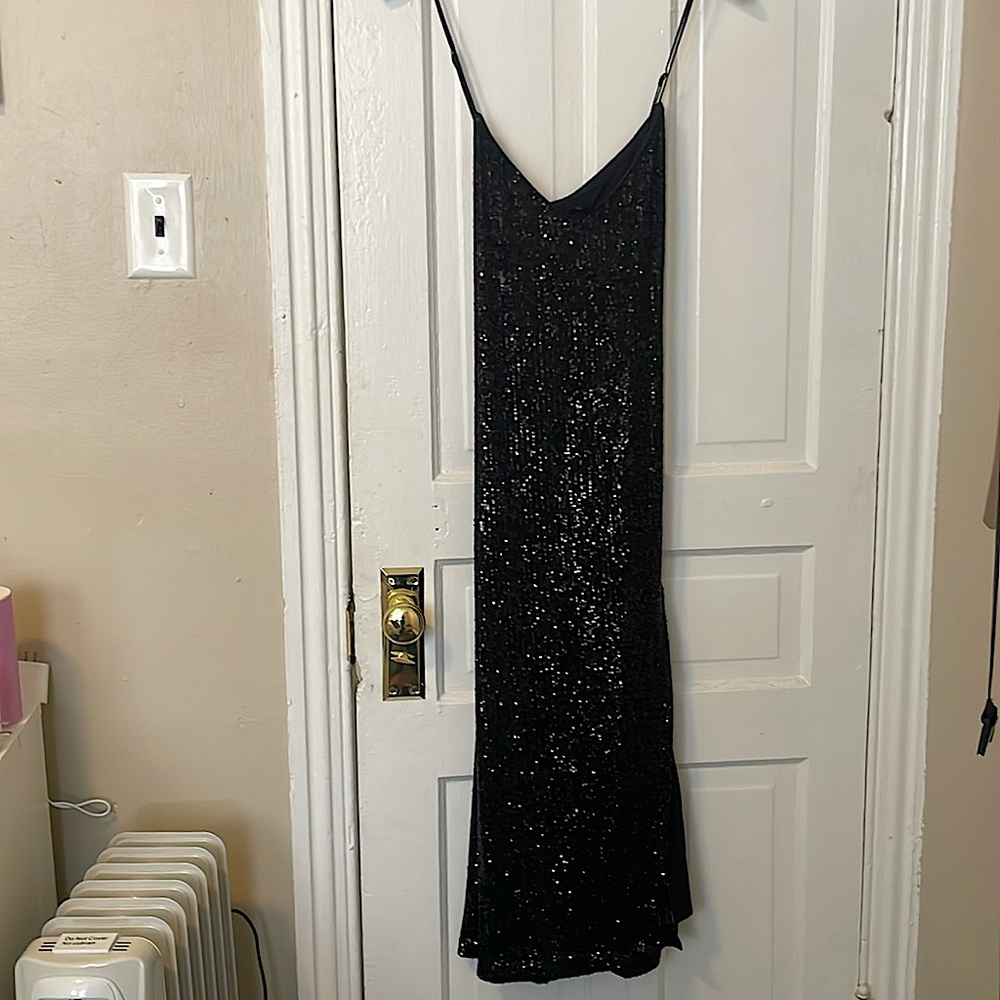 Black Sequence Dress.